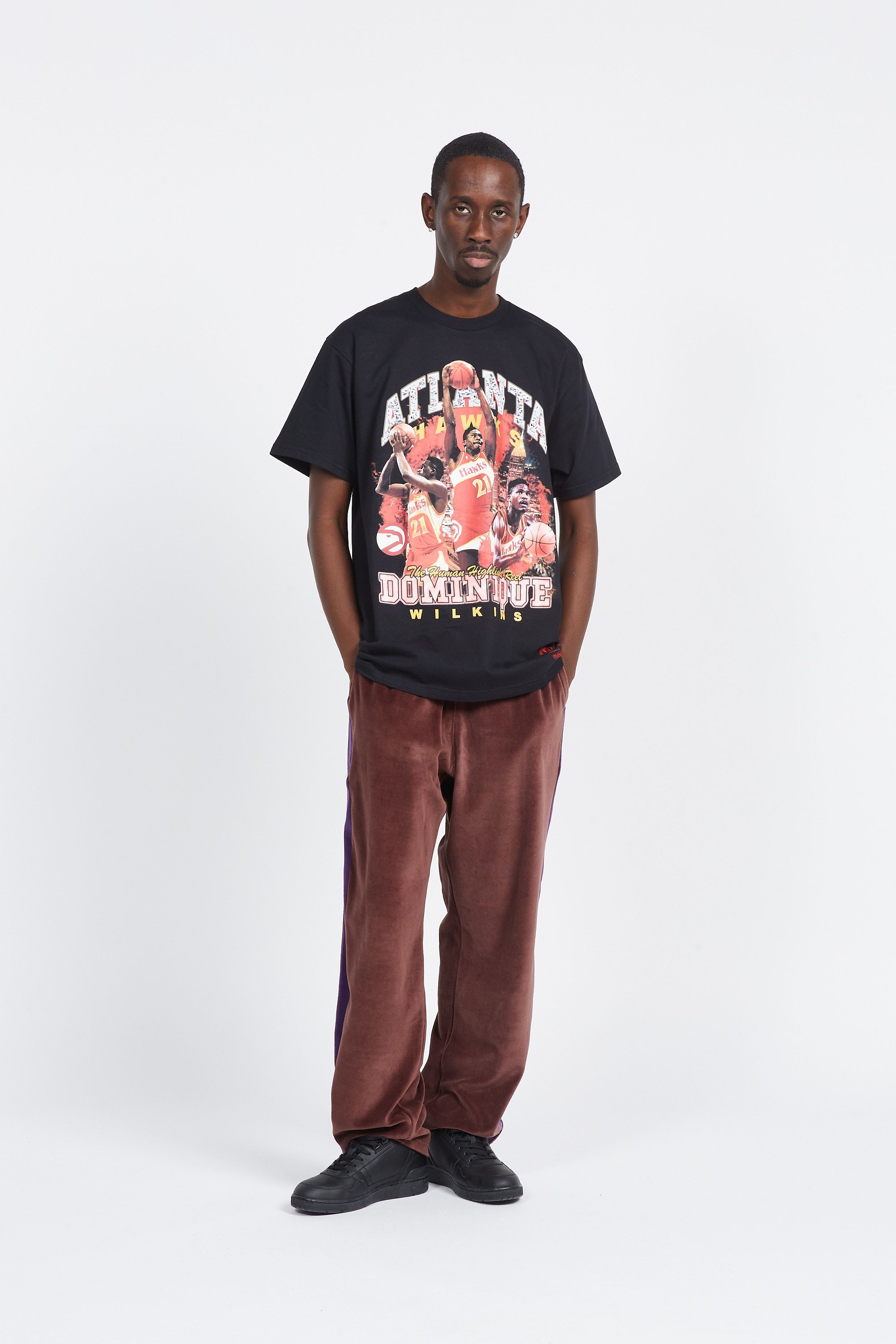 MITCHELL & NESS T-shirt BLING Dominique Wilkins Noir