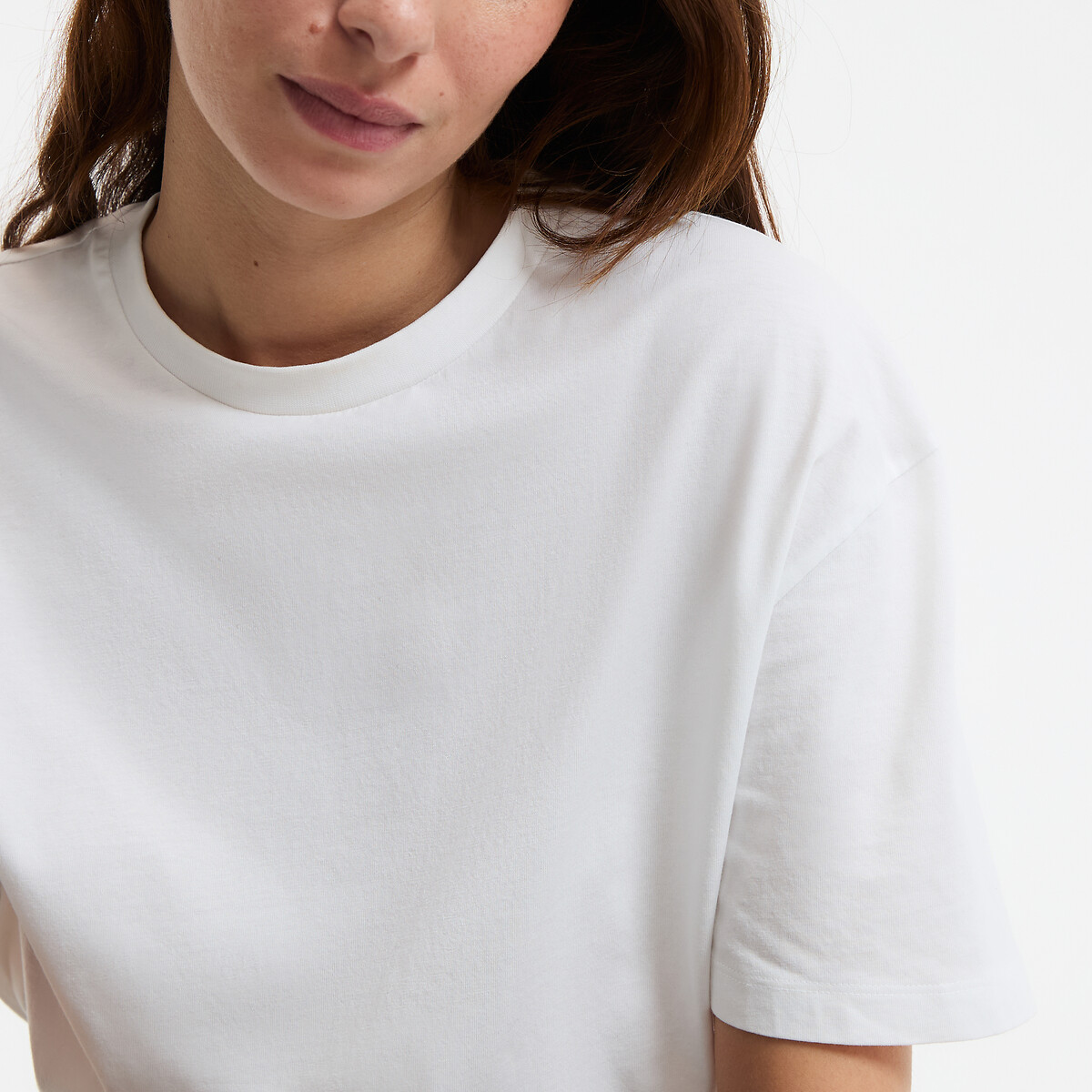 COLEÇÃO LA REDOUTE<br>Camiseta folgada, gola redonda, mangas curtas