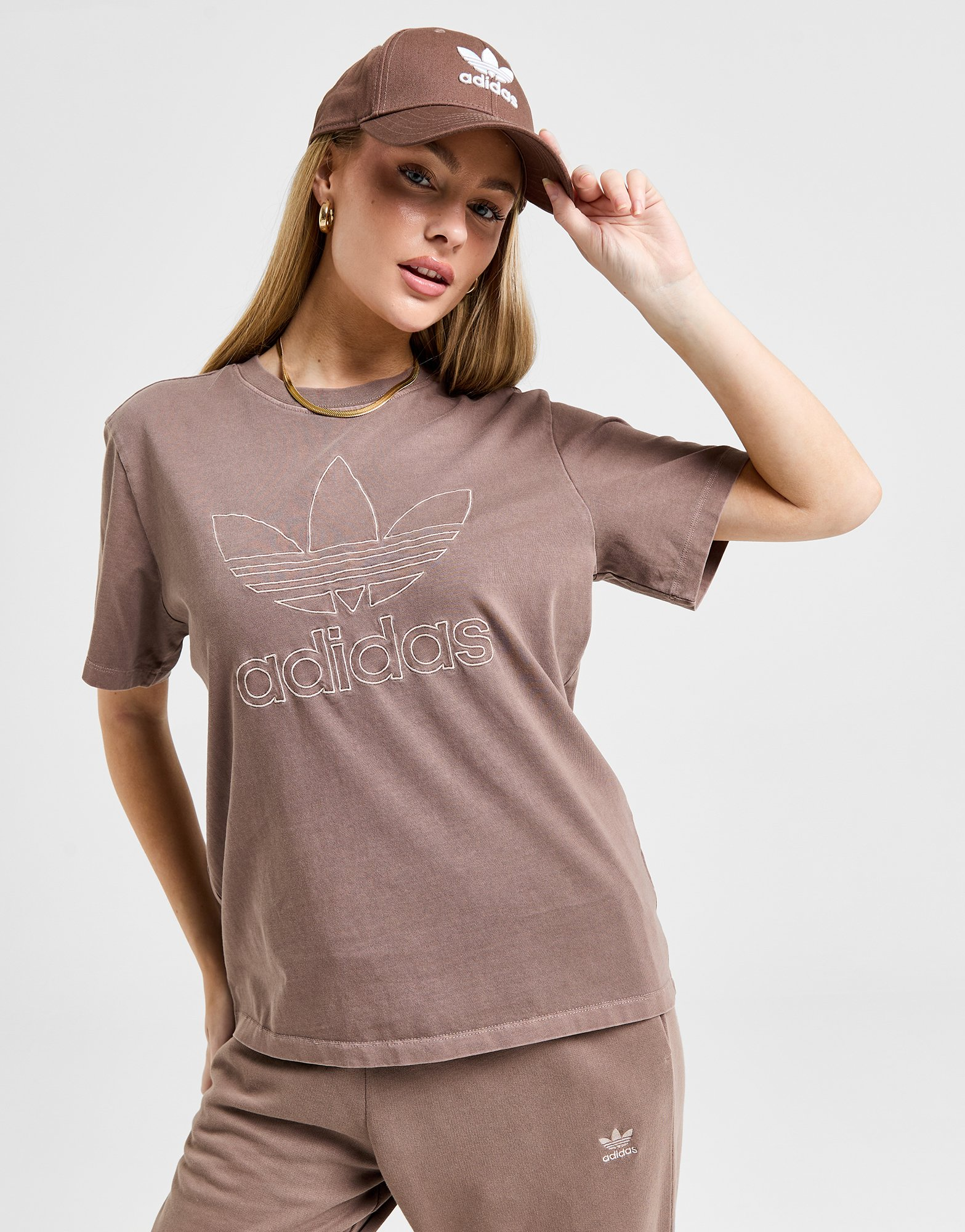adidas Originals T-shirt Outline Wash Femme
