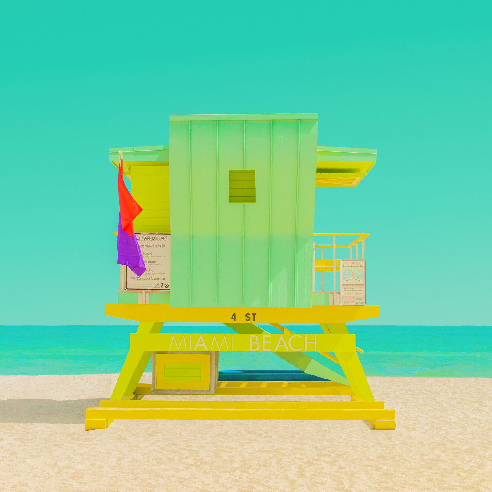 The Modern Paradise - Miami Beach 1 by Mijoo Kim & Minjin Kang - Limited Edition. Edition of: 150. Signed.