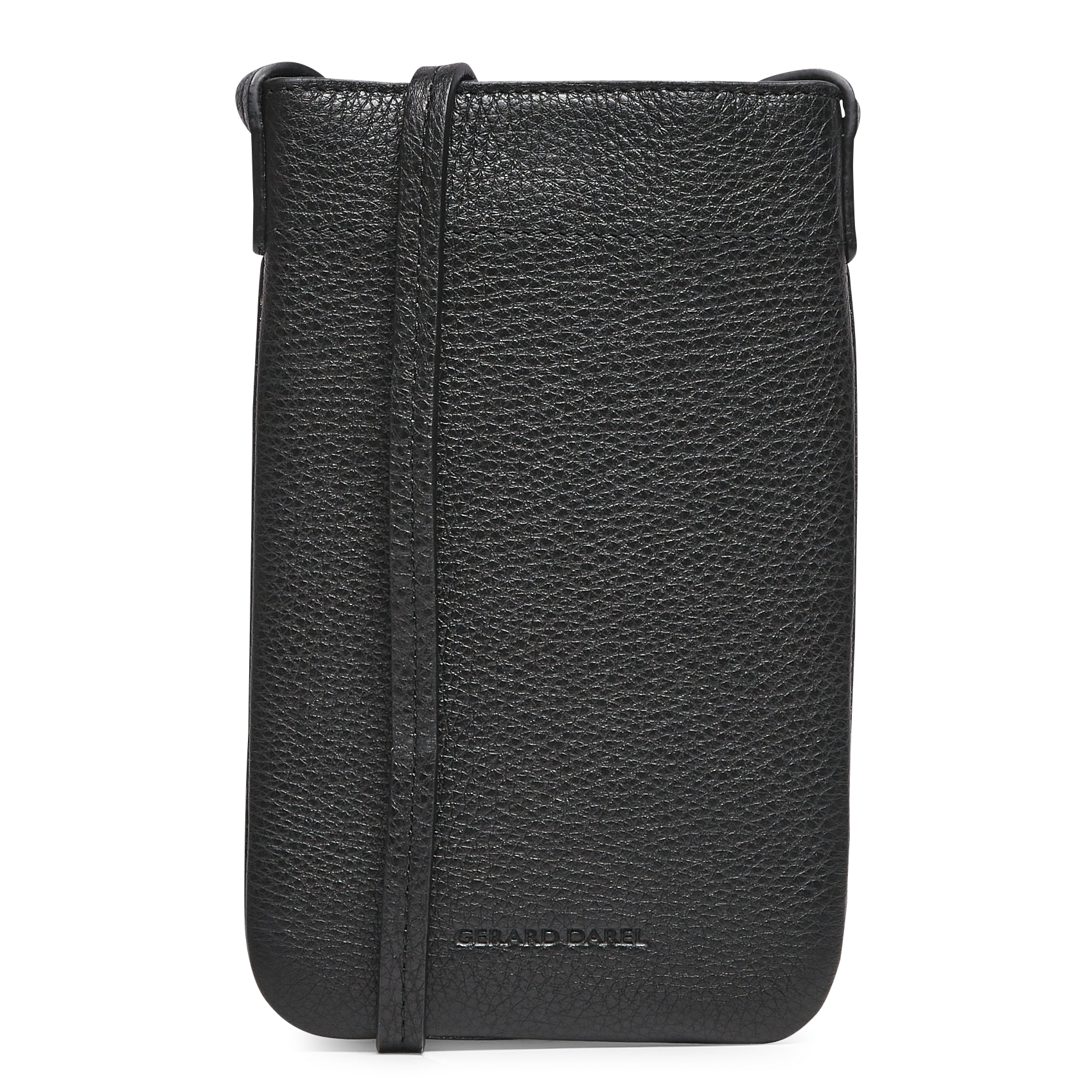 LADYPHONE - Mini sac bandoulière en cuir | Noir