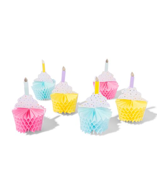 cupcake nid d'abeille lot de 6