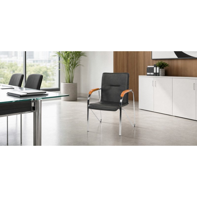 Fauteuil ELEGANS avec accoudoirs - simili cuir