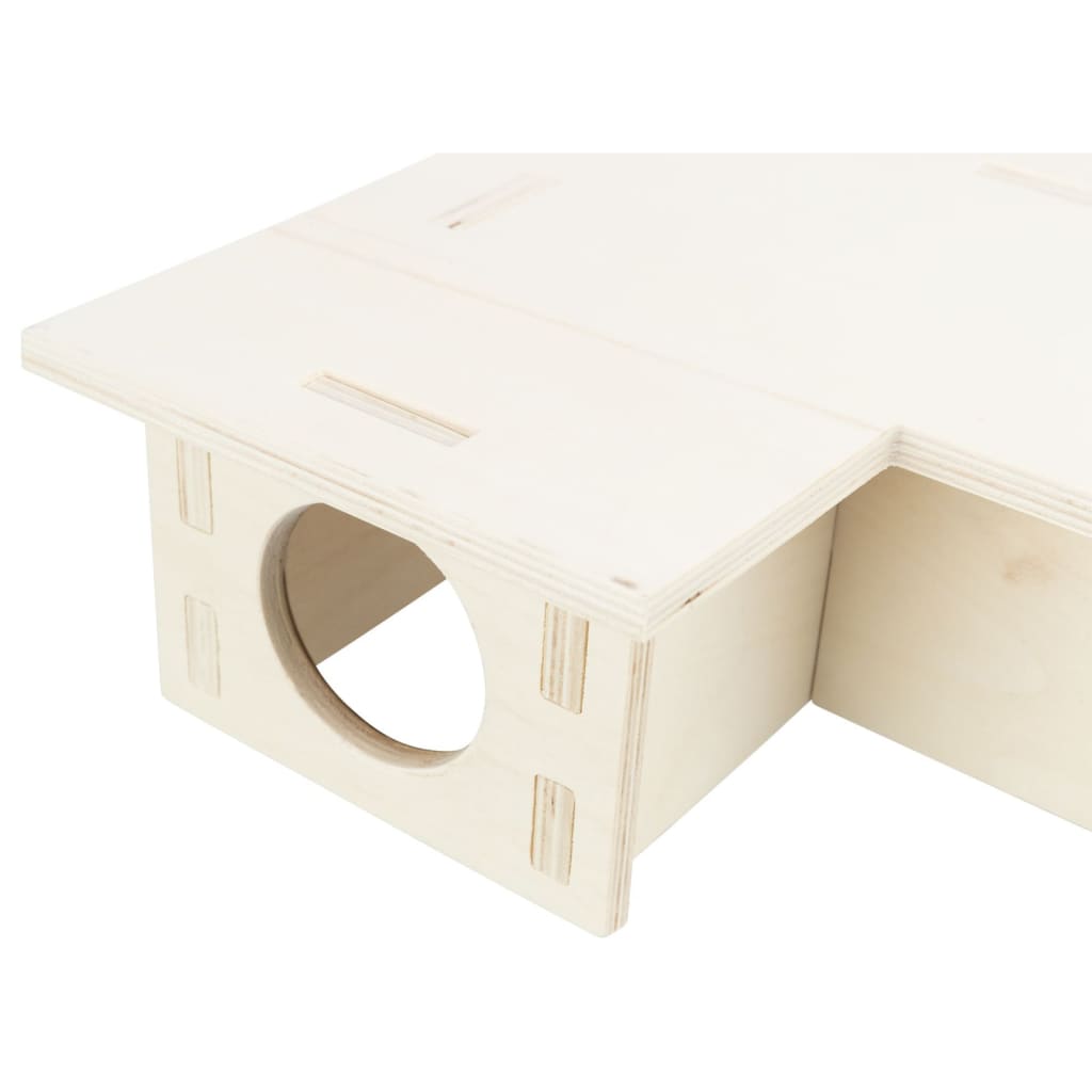 Maison emboitable 3 chambres 25 x 10 x 25 cm pour souris, hamsters
