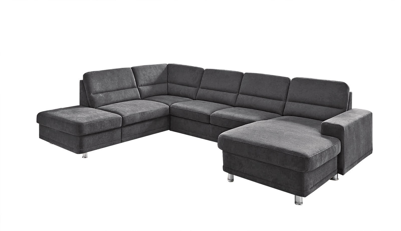 SYSTEMPOLSTER Wohnlandschaft 234 x 311 x 166 cmStoffbezug black