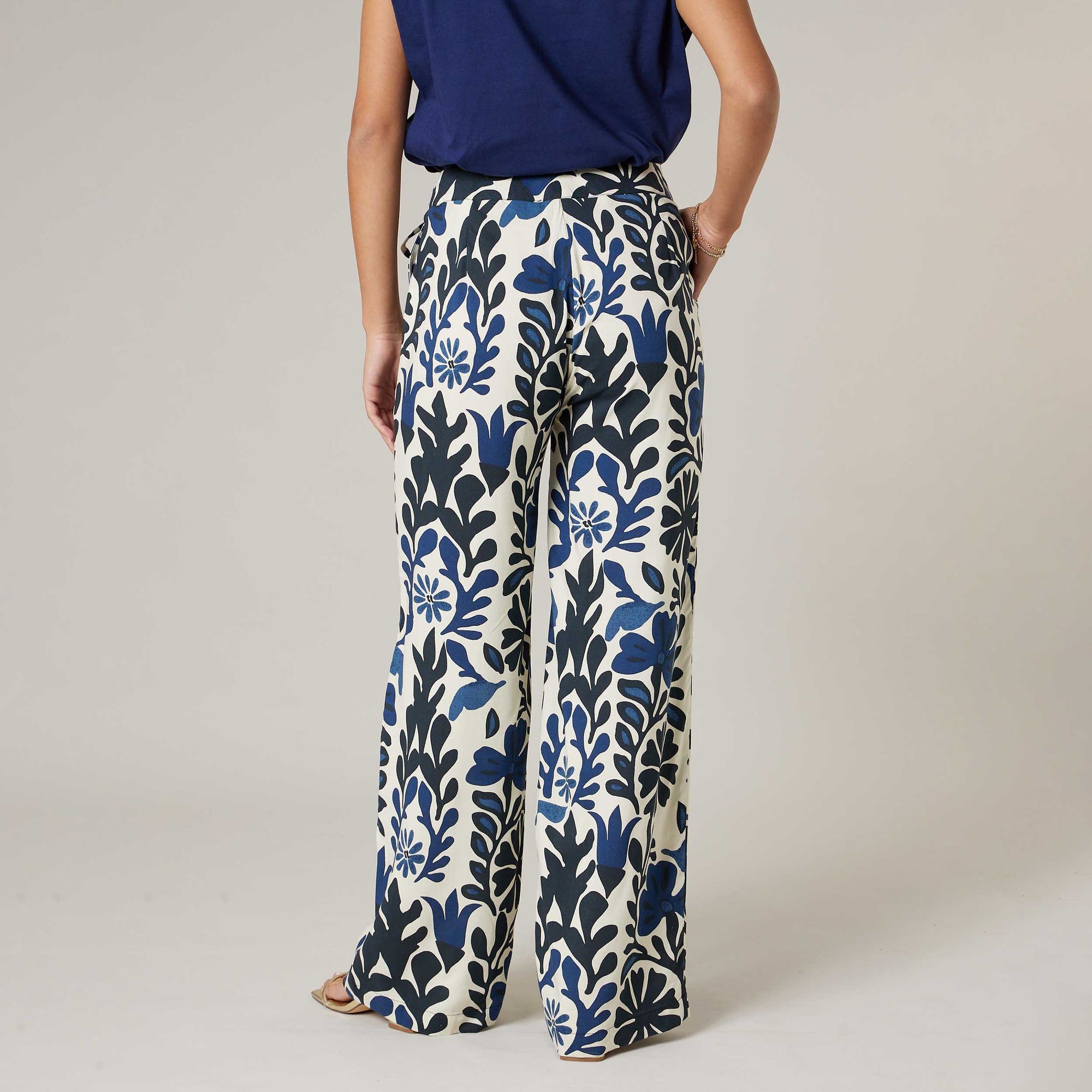 Pantalon Femme bleu marine