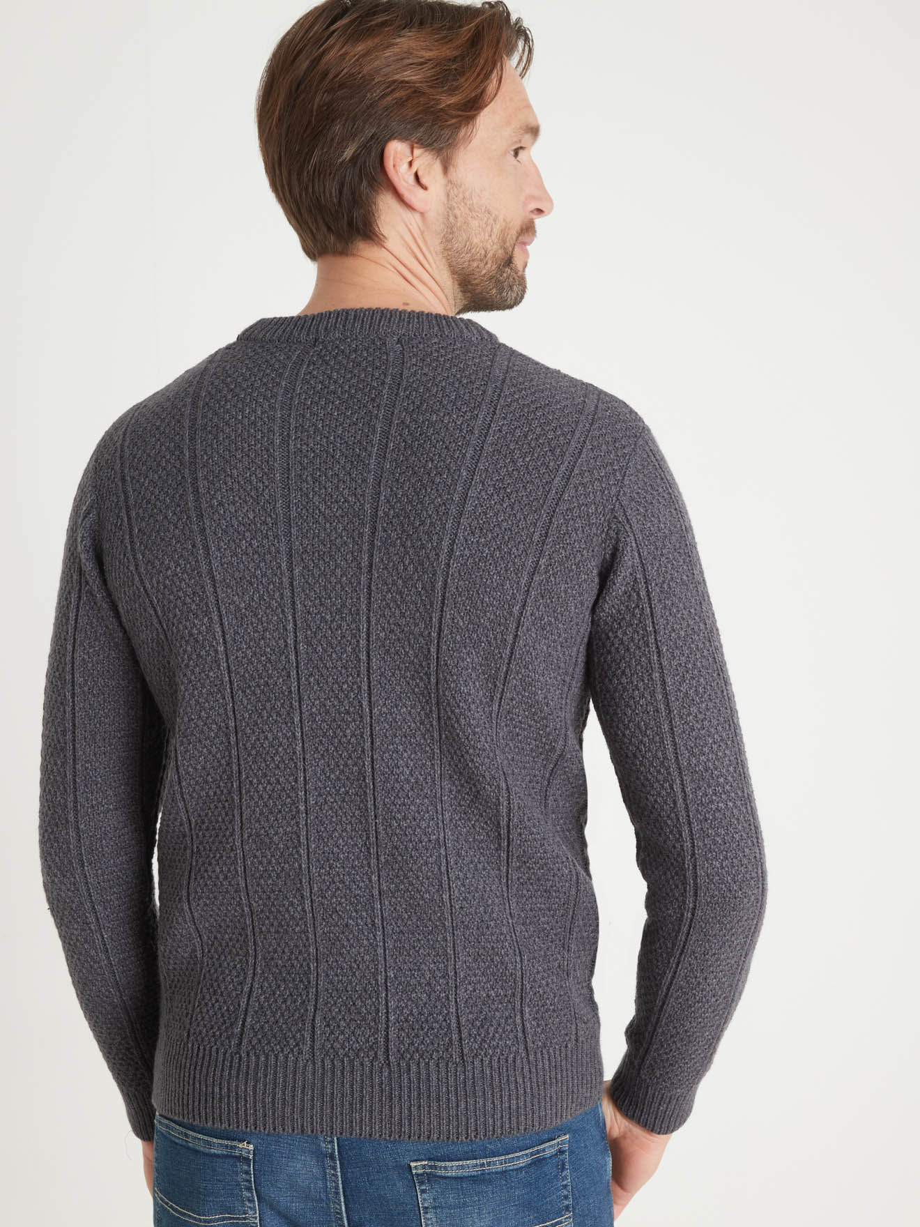 Pull torsadé encolure ronde