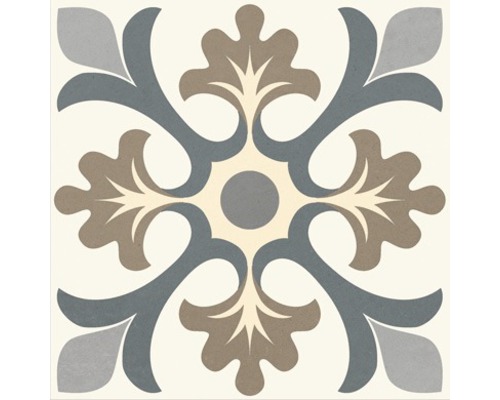 Porseleinen wand- en vloertegel Heritage tacogrijs in 76 verschillende designs 16,5 x 16,5 cm