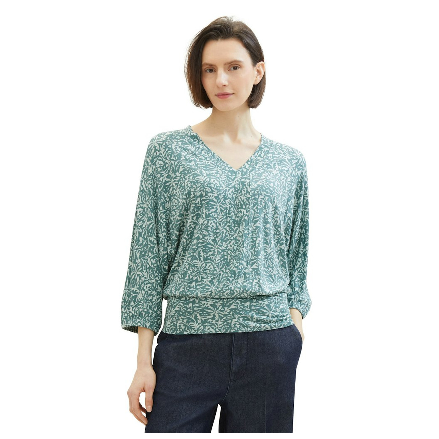 Tom Tailor T-shirt v-neck batwing