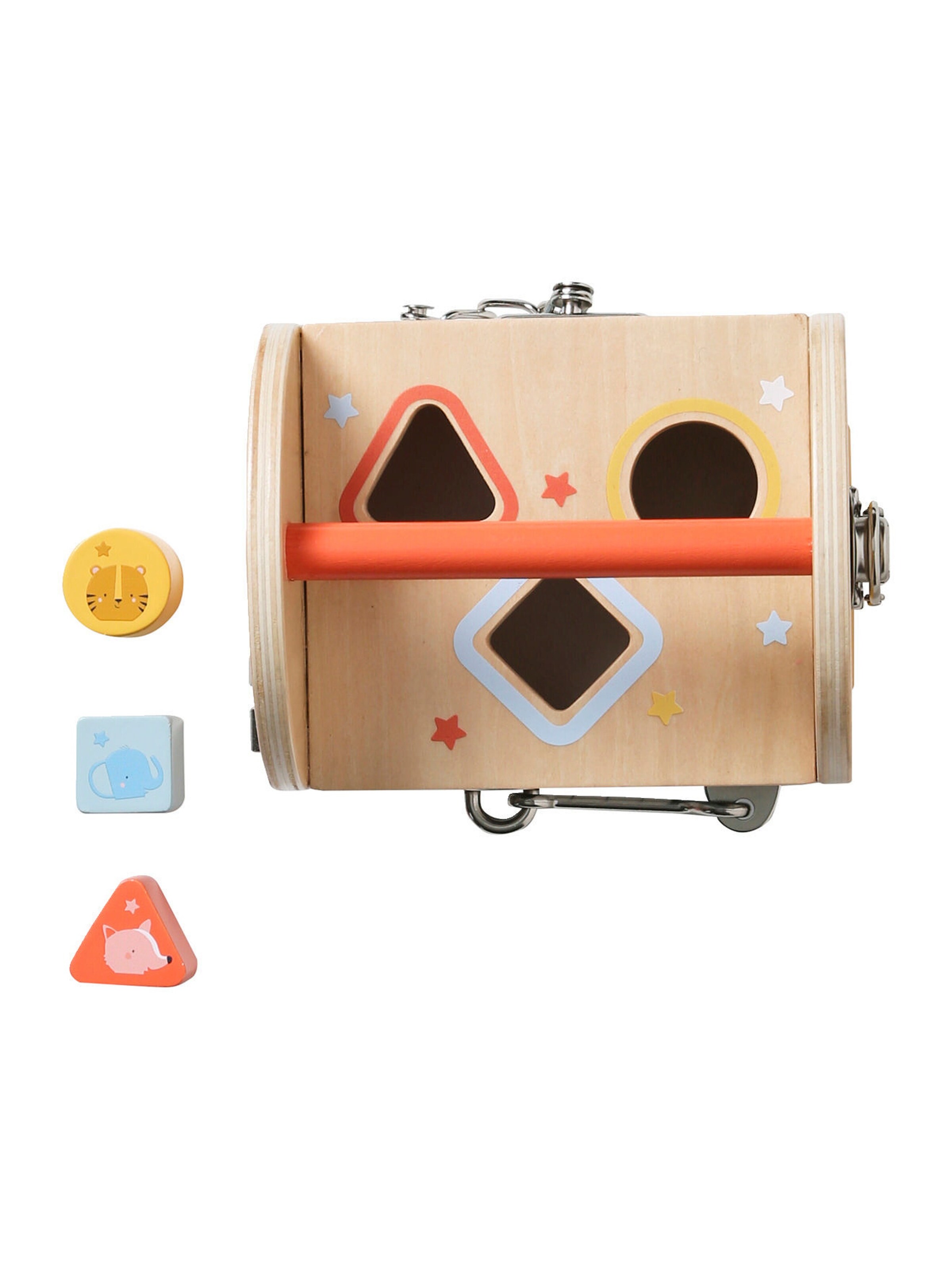 Vertbaudet Geschicklichkeits-Box mit Schlössern, Holz FSC® beige