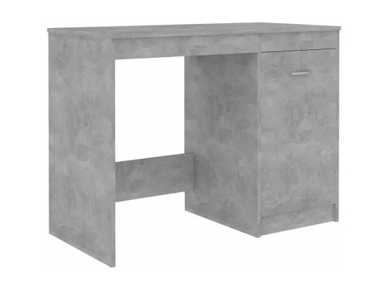 Bureau Gris béton 100x50x76 cm Bois d'ingénierie