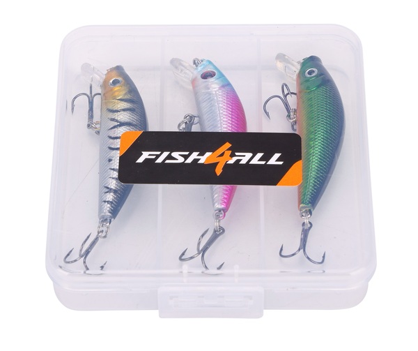 Set de Leurres Durs Flottants Fish4All Hardlure Kit Prey 1 - 7cm 8.1g (3 Pièces)
