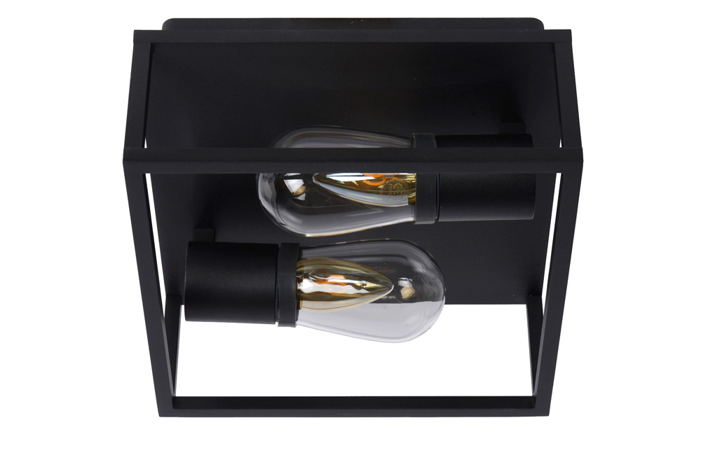 Lucide Carlyn plafondlamp 25cm 6W zwart
