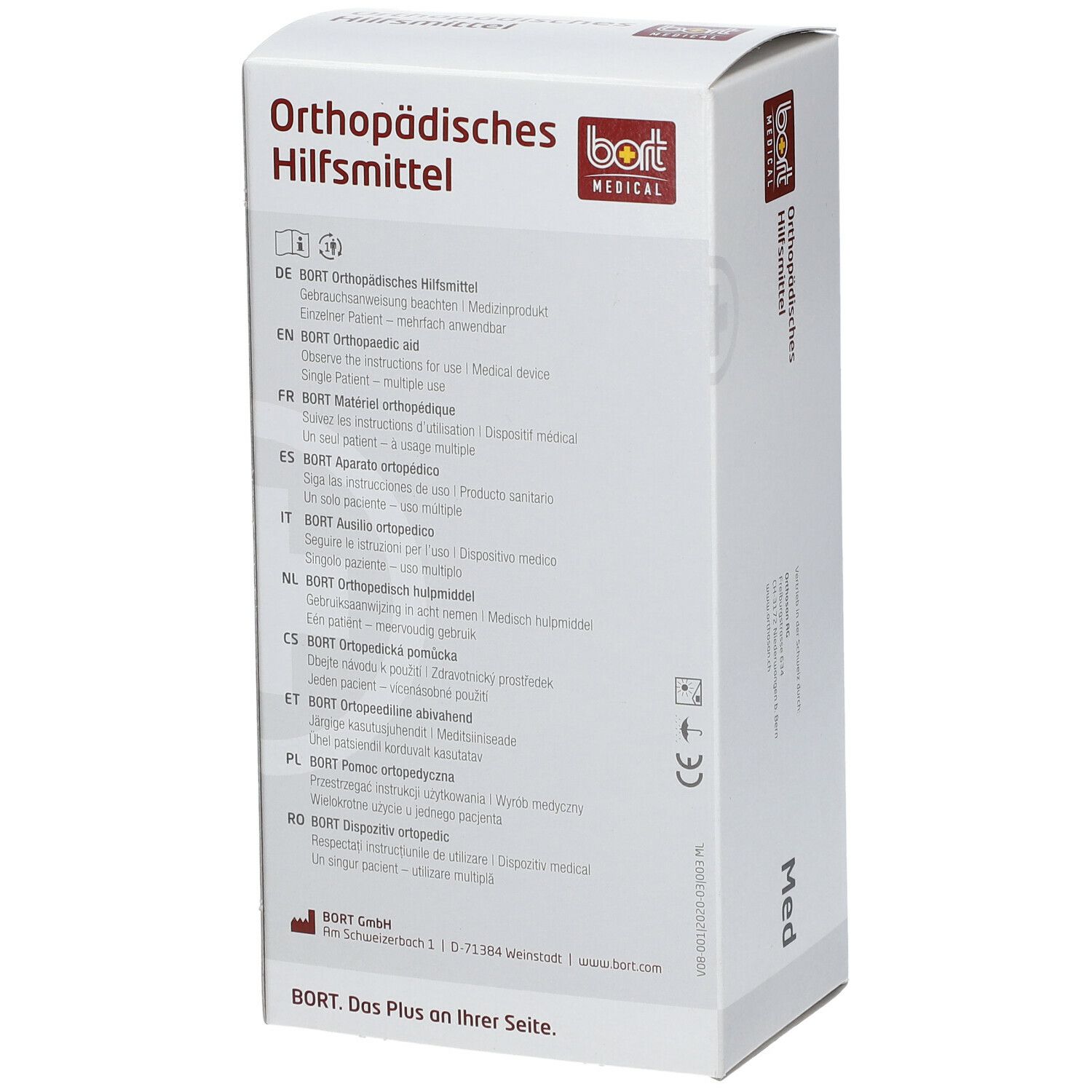 BORT SOFT Daumen-Schiene lang Gr. S haut