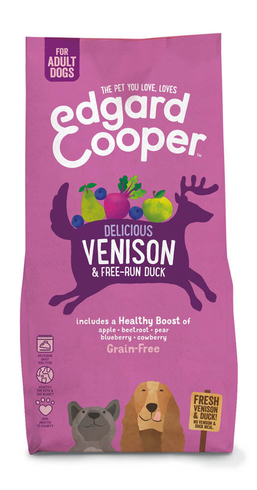 Edgard & Cooper Adult - Hondenvoer - 12 Kilogram - eend, hert