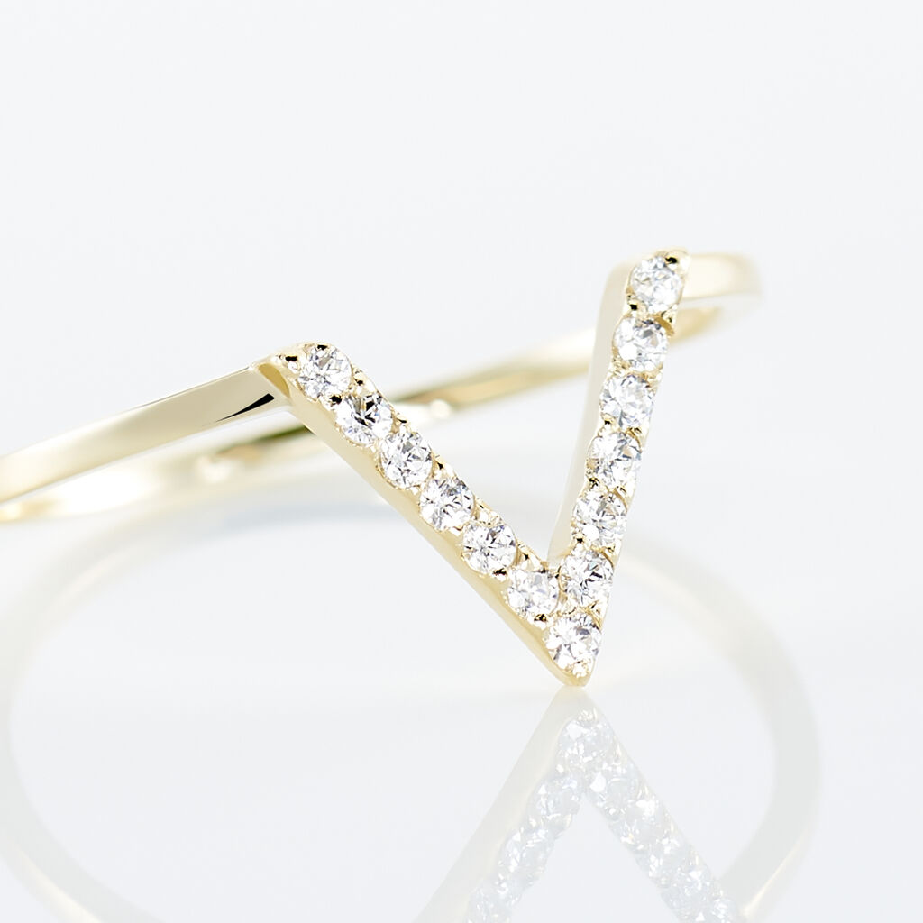 Bague Celene Or Jaune Oxyde De Zirconium