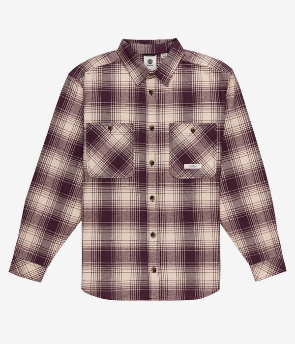 Element Hawthorne Hemd (plum perfect plaid)