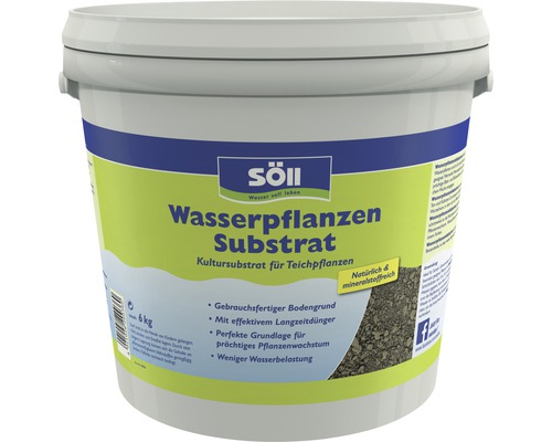 Waterplantensubstraat Söll voor vijverplanten 6 kg