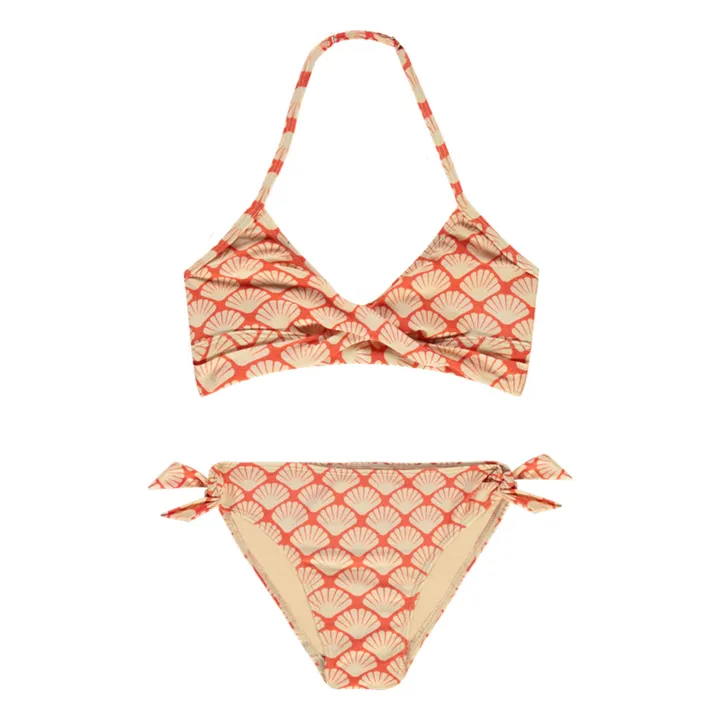 Beachlife Maillot 2 Pièces Croisé Coquillages | Rouge