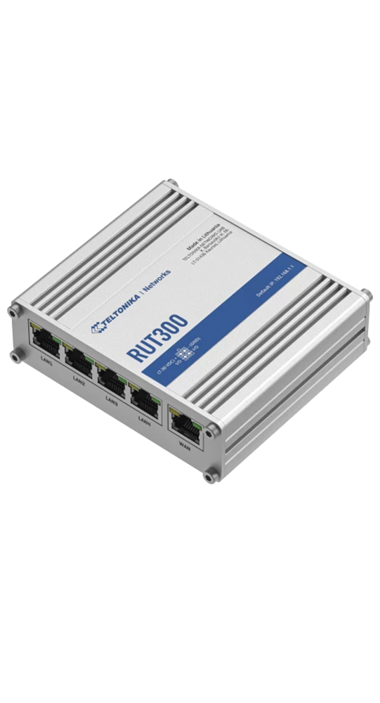 Teltonika DSL/WLAN Module RUT300 Industrial Ethernet Router Silber