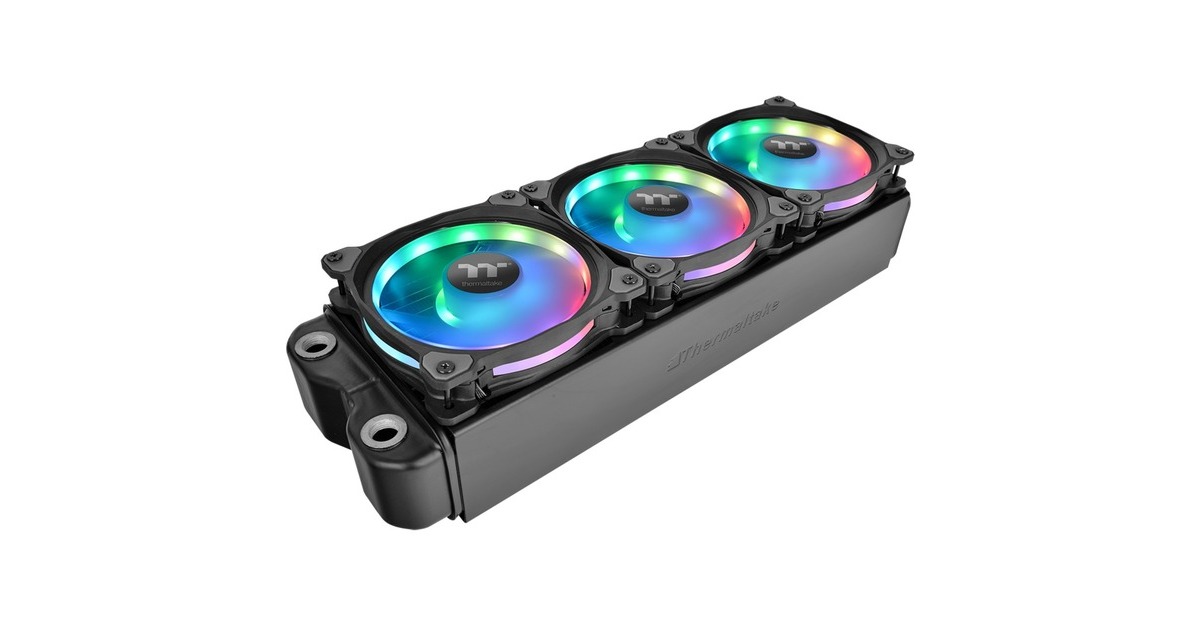 ThermaltakeRiing Duo 12 RGB Radiator Fan (3-Fan Pack) case fans  (Zwart, 3 stuks, 120 x 120 x 25 mm, PWM)