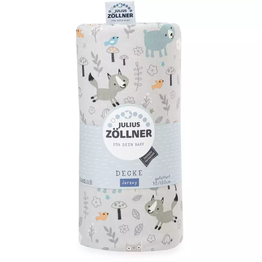JULIUS ZÖLLNER Jerseydecke gefüttert Smart Friends 70 x 100 cm