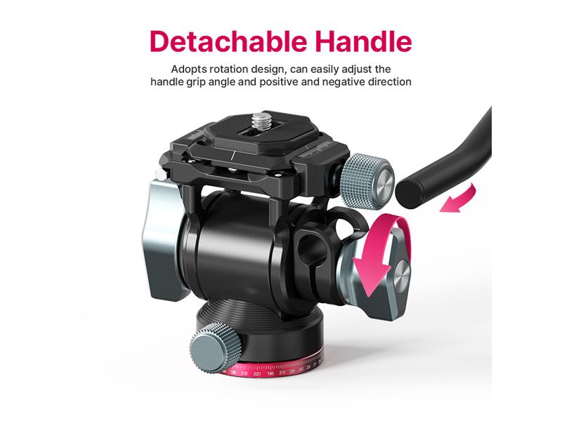 Ulanzi Stativkopf U-190 Mini Fluid Vielseitiger Mini-Fluidkopf