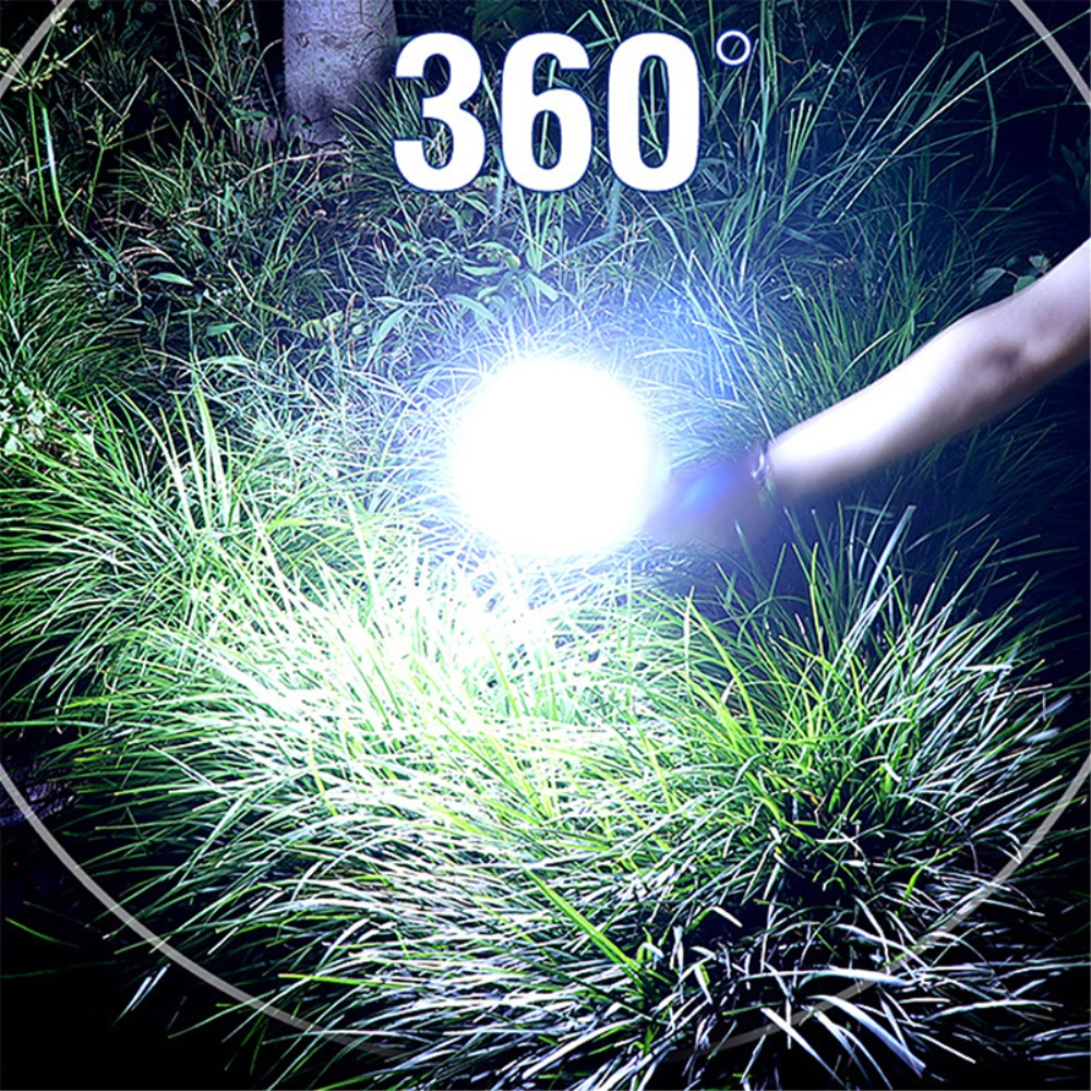 24 LED's Outdoor Solar Laterne Camping Lampe Wasserfest (IP65)   1200mAh Akku - Kaltweiss