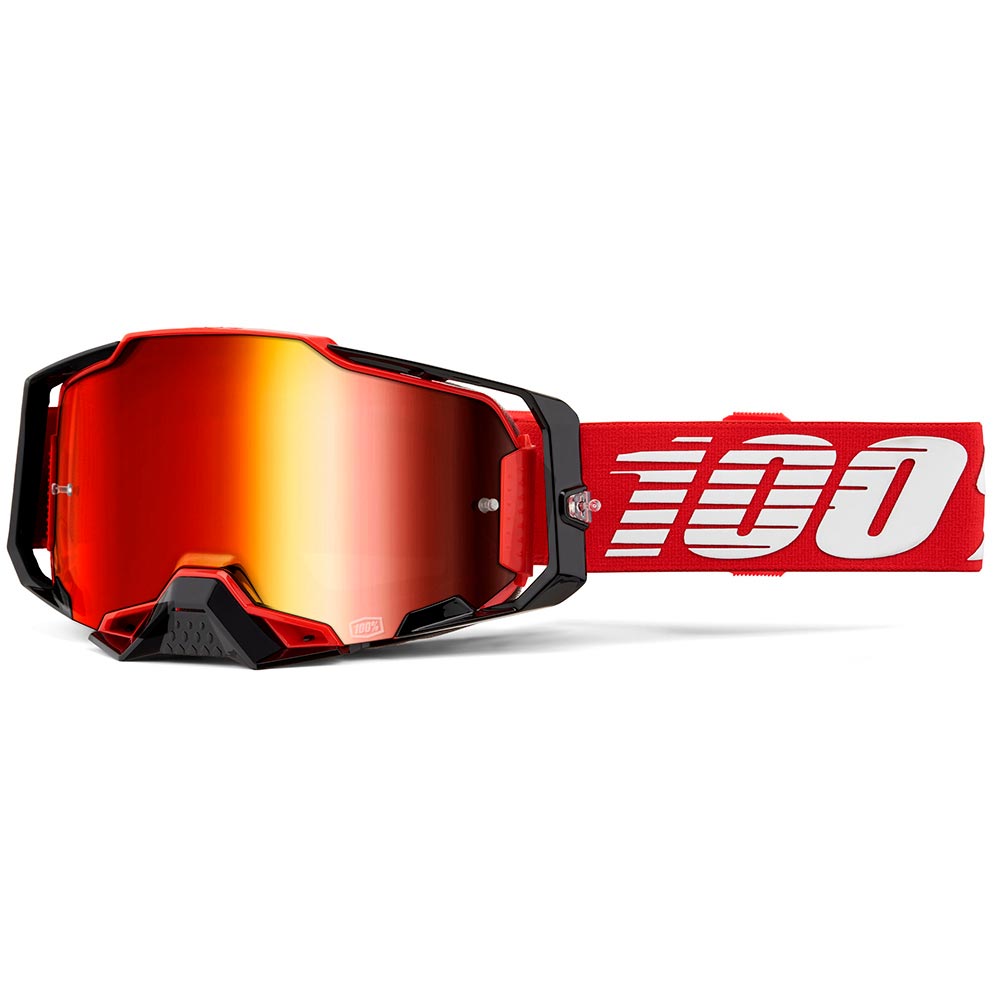 100% - Masque Armega - Ecran Mirror Rouge / Iridium