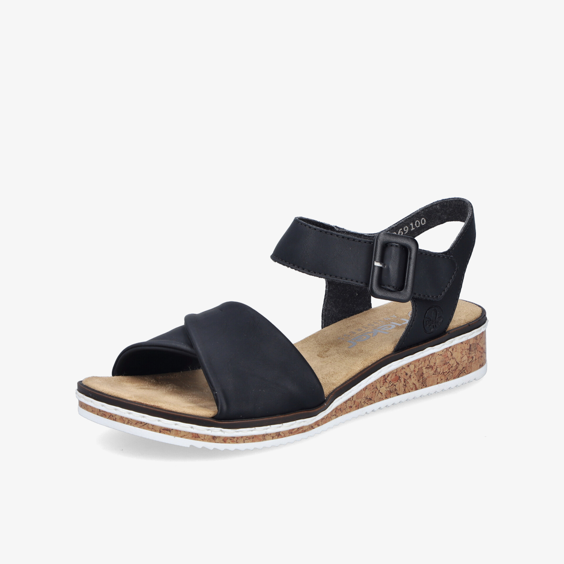 rieker Damen Keilsandalen schwarz