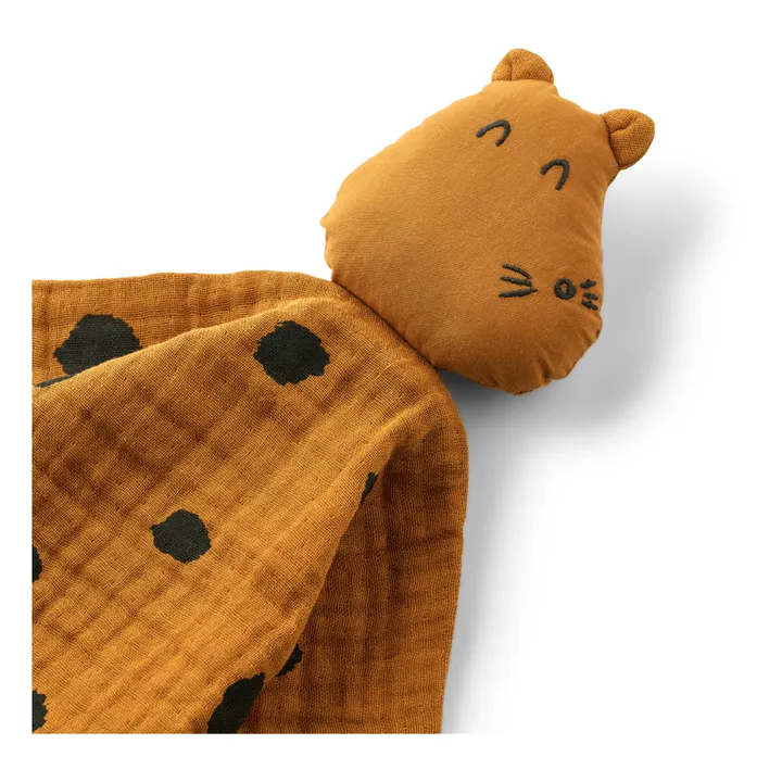 Liewood Doudou lange léopard en coton bio Addison | Caramel