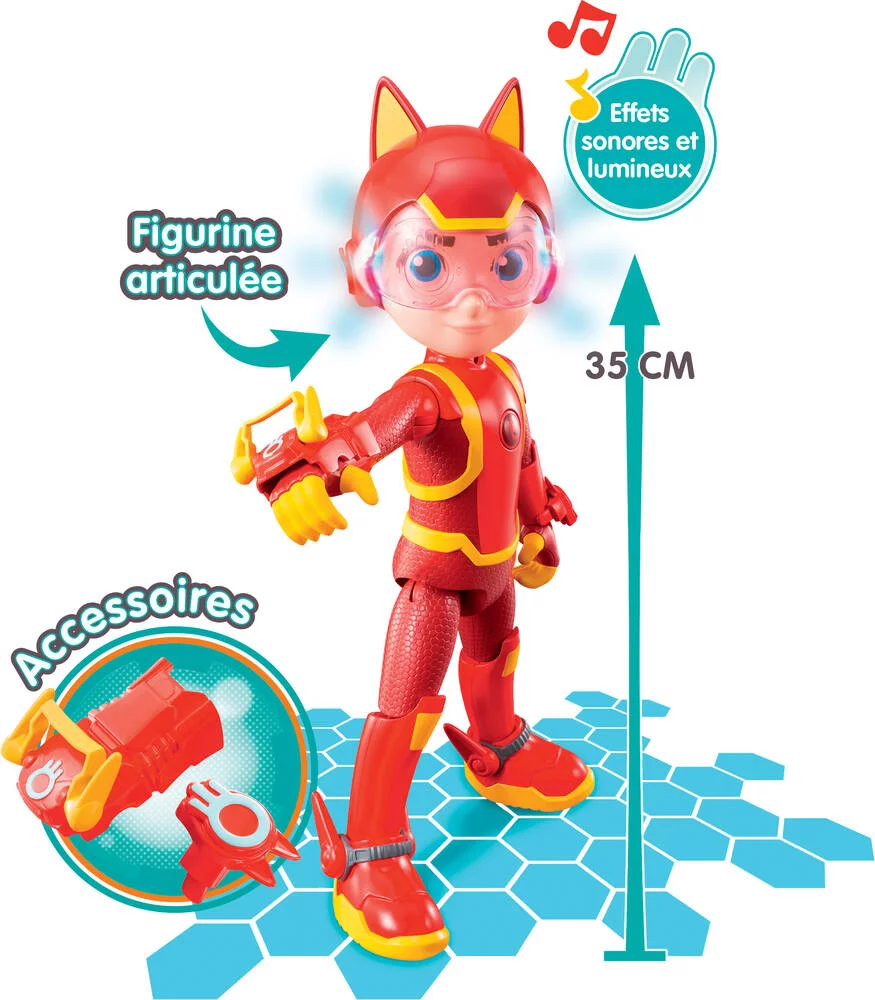 PETRONIX - FIGURINE MATT 35 CM & ACCESSOIRES - SONS & LUMIERE