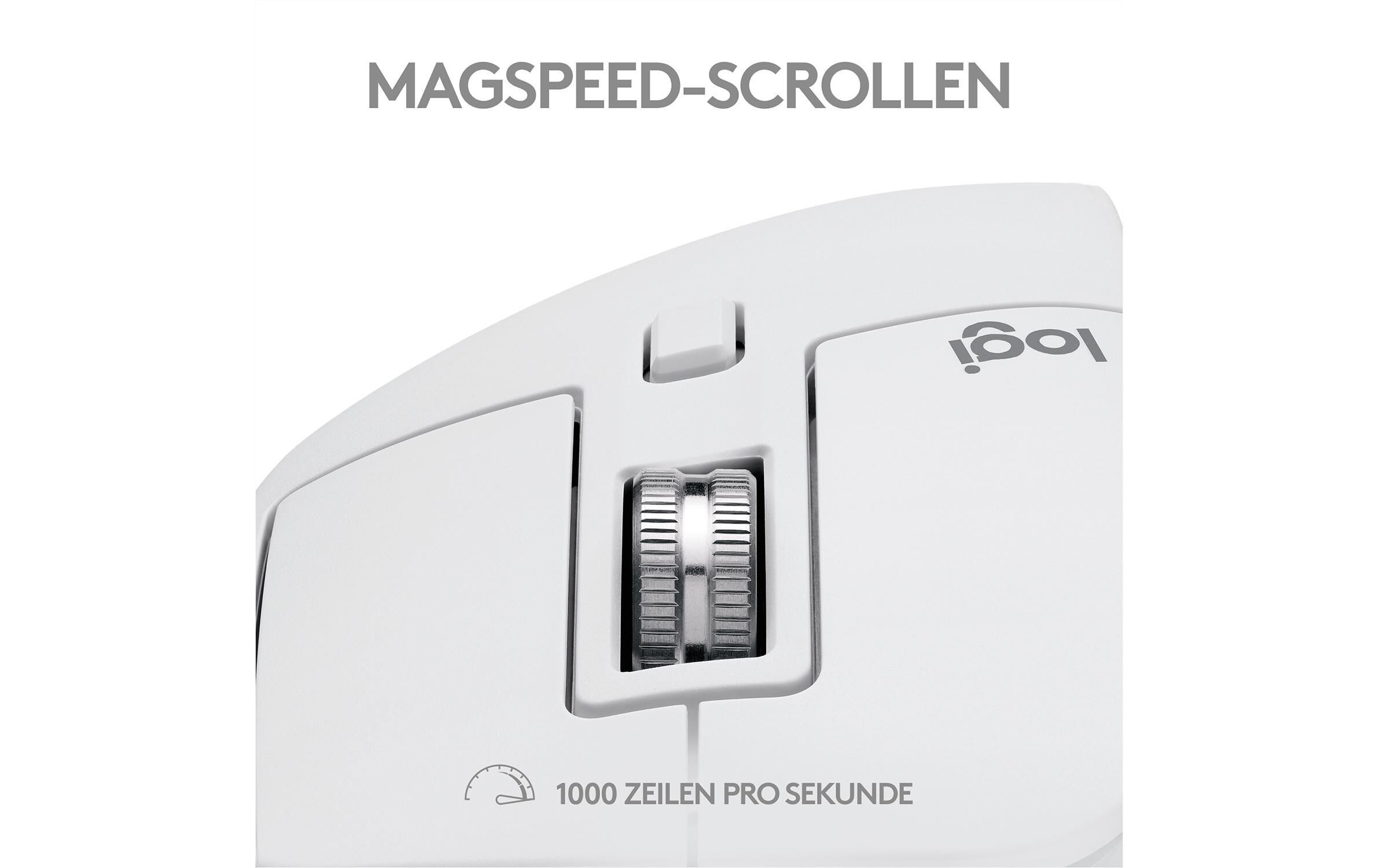 Maus MX Master 3S for Mac pale greyFür Mac optimierte Präzisionsmaus mit «Logitech Flow»-Technologie