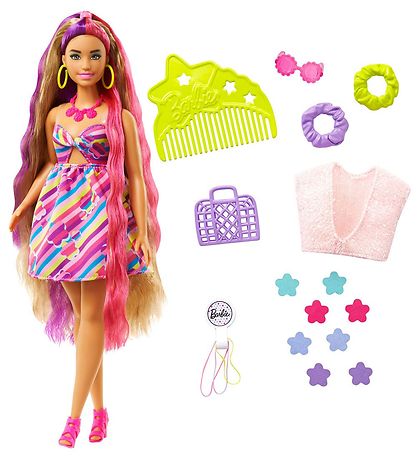 Barbie Puppe - Vollständig behaart - Blumen