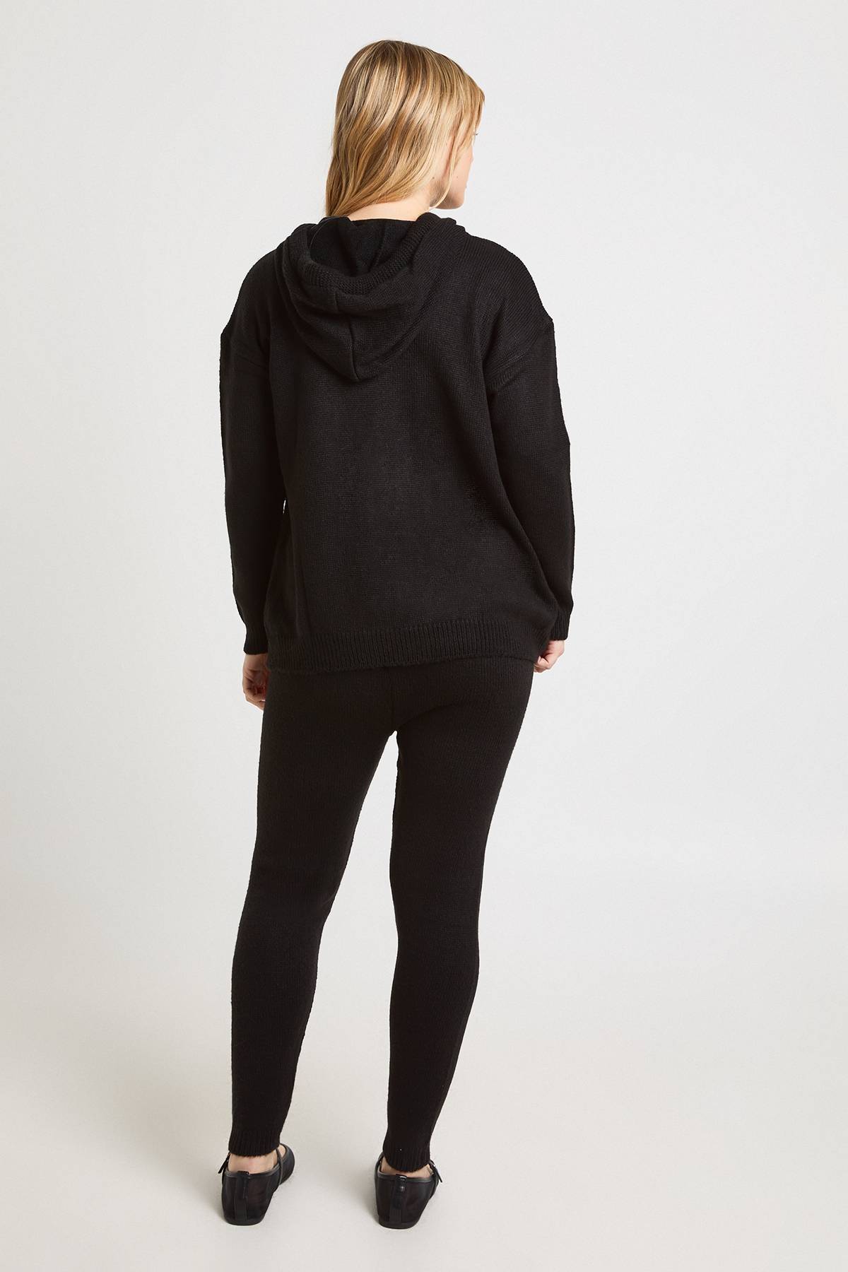 boohoo Ensemble Coordonné Petite En Maille Douce Sweat À Casynthétiqueche & Pantalon