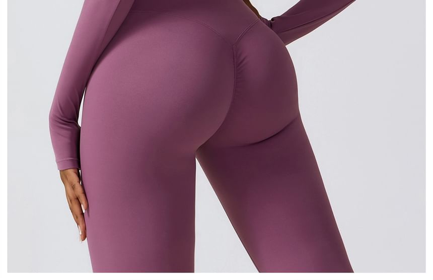 Skinniano - Sportjas met ronde hals en effen kleur