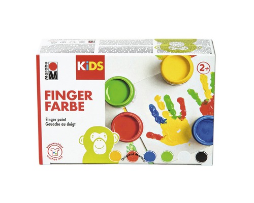 Marabu KIDS vingerverf 100ml set van 6
