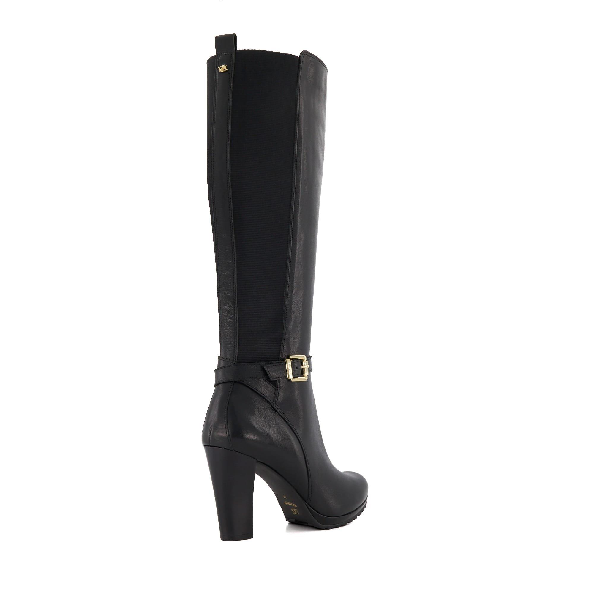 Dune London Sareena Leather Knee High Boots