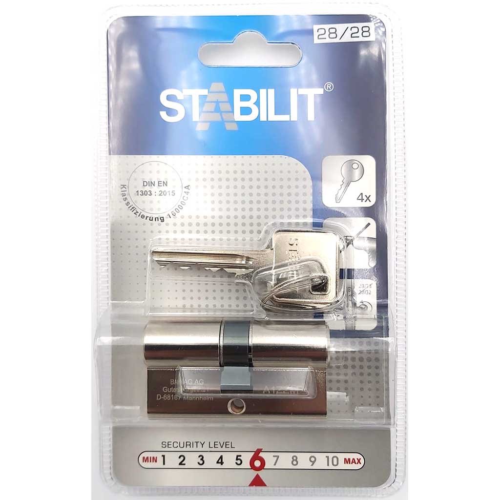 Schliesszylinder von Stabilit mit 4 Schlüssel 28\/28