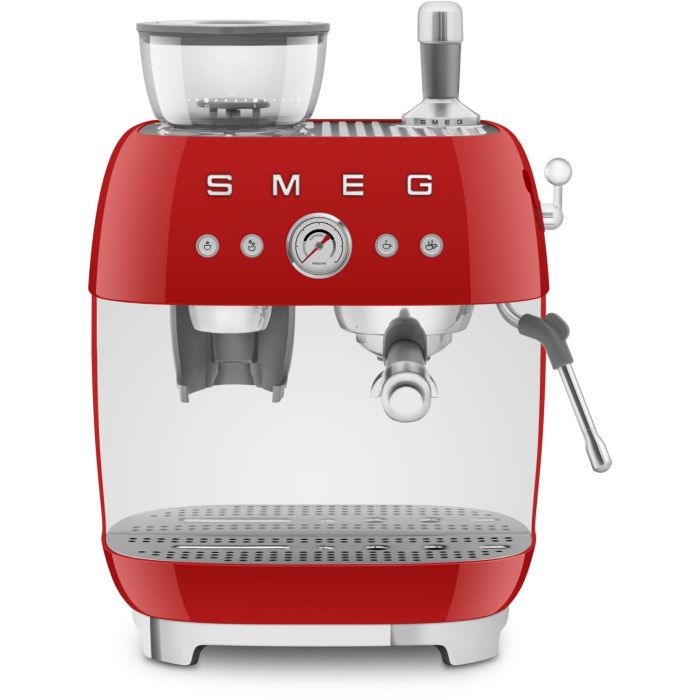 SMEG Espressomaschine mit Mahlwerk 50's Style EGF03RDEU Rot