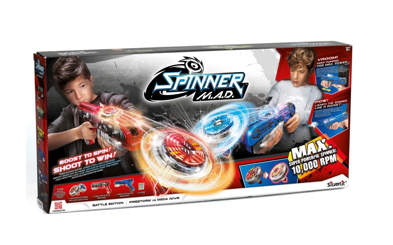 Spinner M.A.D. Battle Pack duo set met LED spinner
