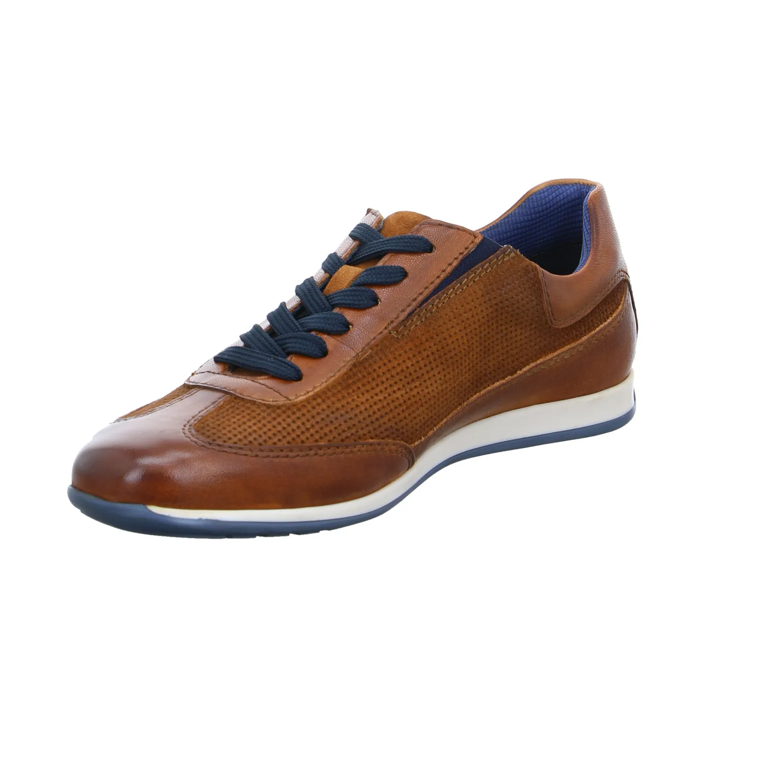 BUGATTI SHOES Halbschuhe Sneaker Cognac Leder