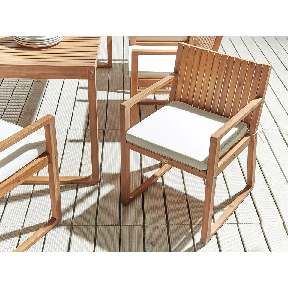 SASSARI - Tuinkussen - Wit - 46 x 46 cm - Polyester