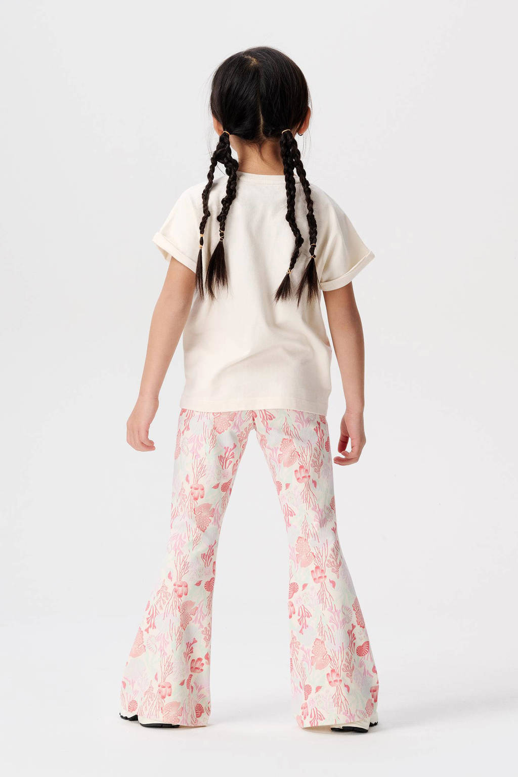 Noppies T-shirt met printopdruk wit/roze