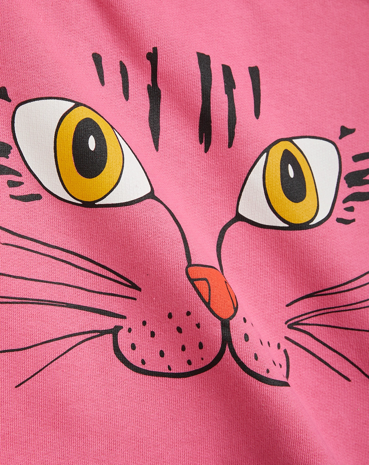 Langarmshirt CAT FACE AOP in pink