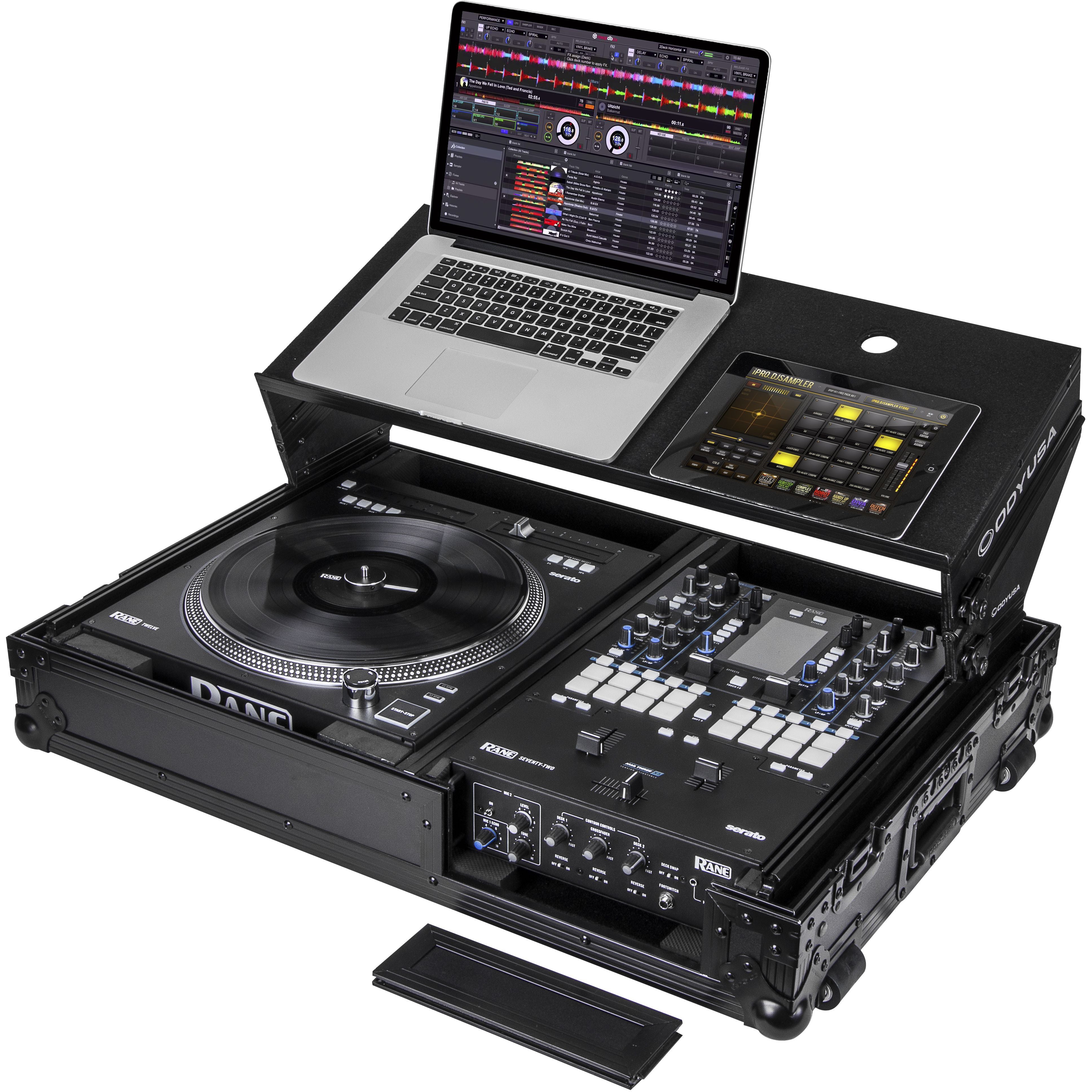 Odyssey FZGS1RA1272WBL voor Rane 72 x Twelve Black Label