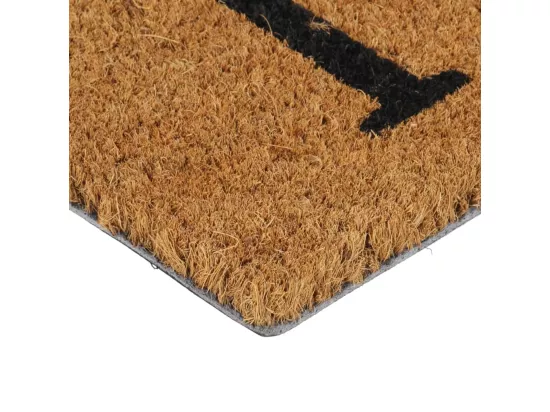 Tapis de porte naturel 45x75 cm fibre de coco touffeté