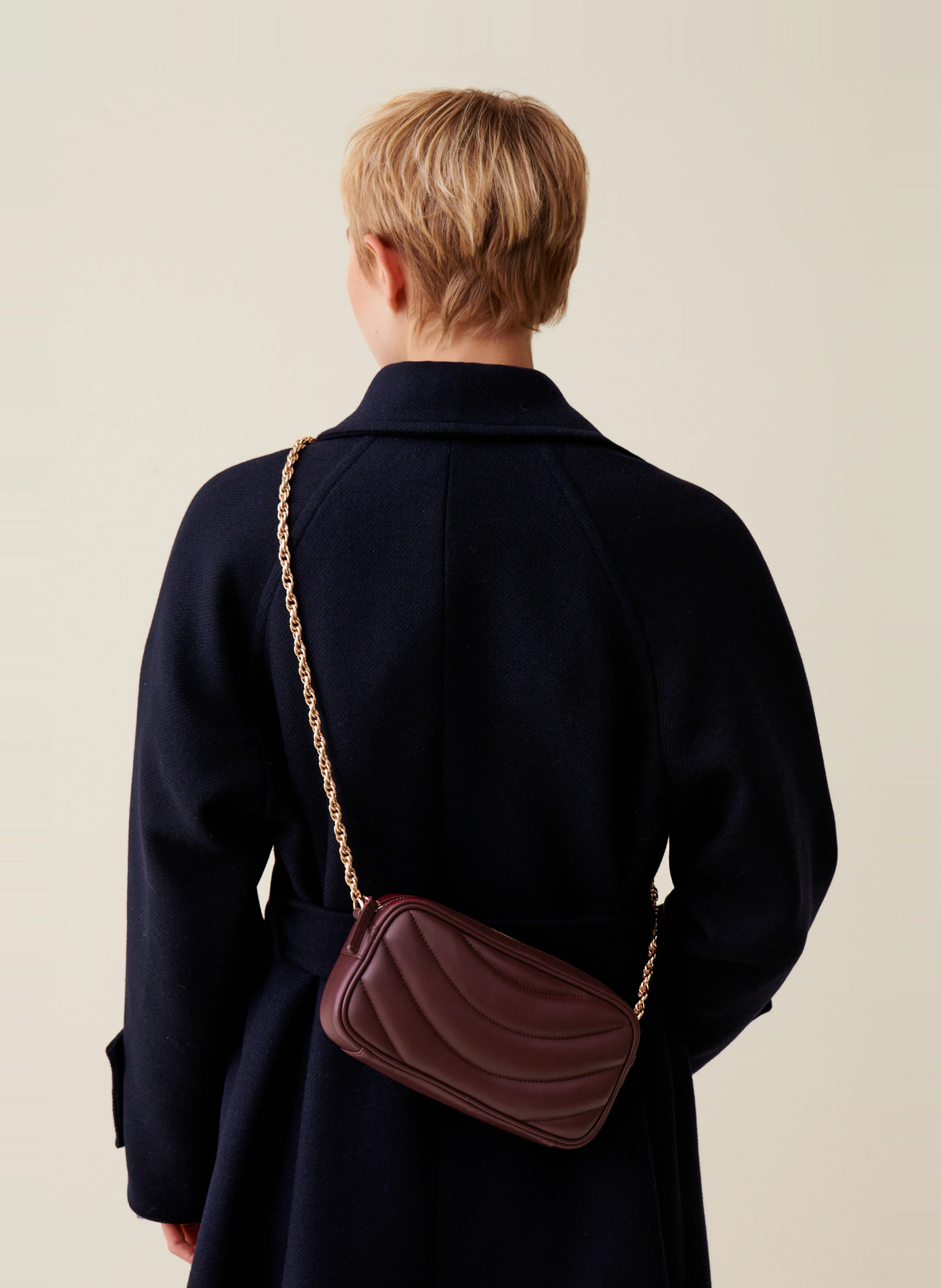 Sac bandoulière en cuir | Rouge