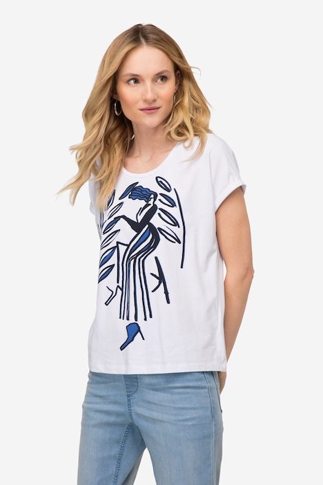 T-Shirt, oversized, Print, Rundhals