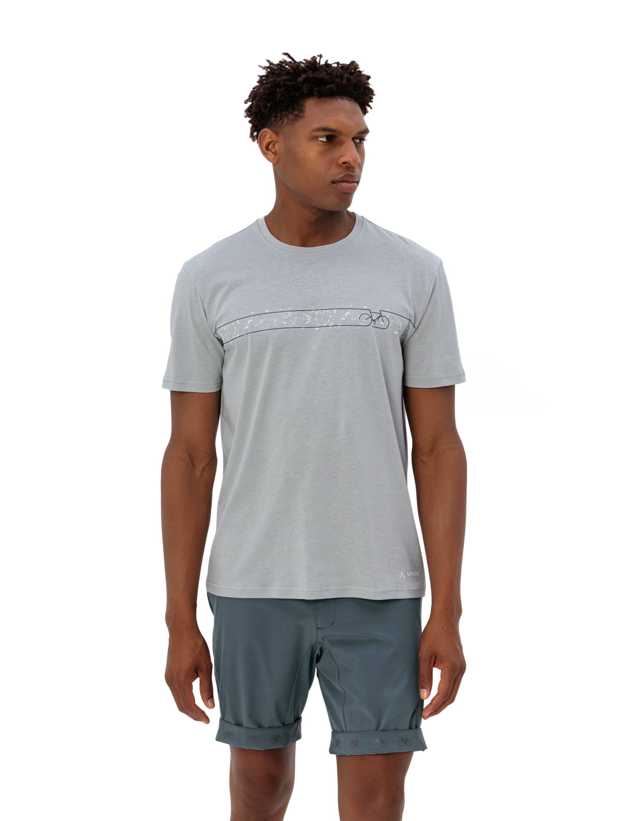VAUDE Funktionsshirt »MEN'S CYCLIST T-SHIRT V«, Fahrradshirt mit Print